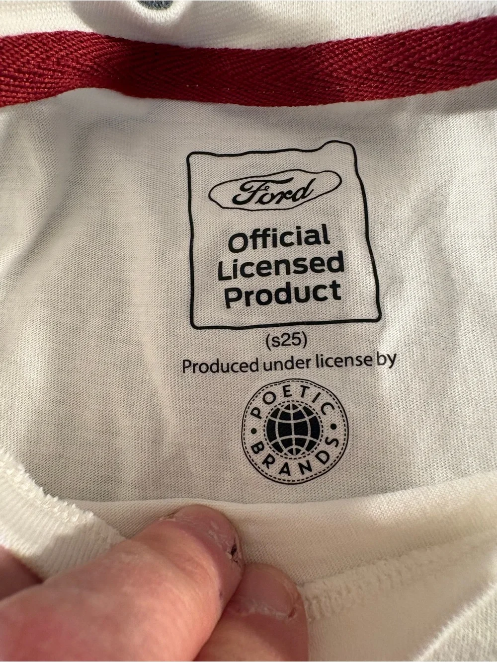 Ford Mustang 1965 Graphic T-Shirt White XS Classic Car Retro